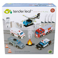 Tender Leaf Toys Emergency Vehicles