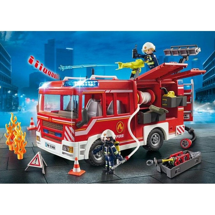 Playmobil fire store engine and station