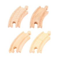 BigJigs Short Curved Track x 4