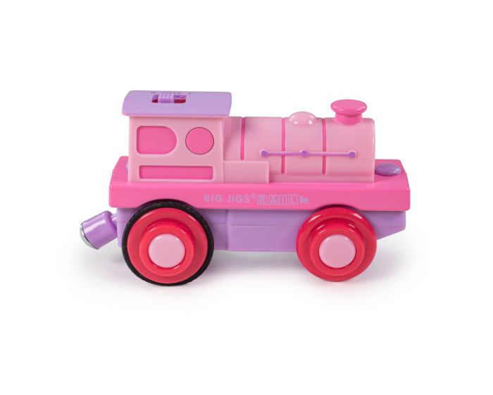 Bigjigs pink train store set